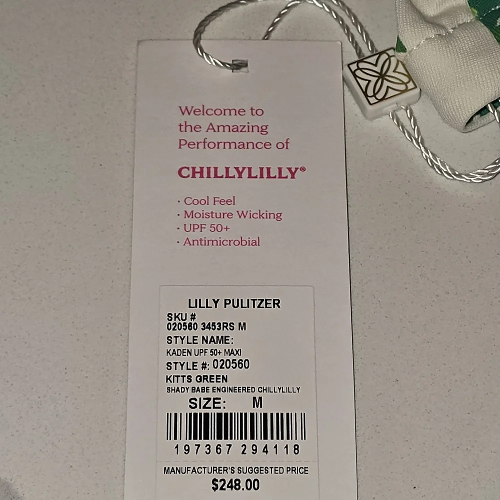 NWT Lilly Pulitzer Kaden Maxi Dress - Kitt's Green - Picture 2 of 4